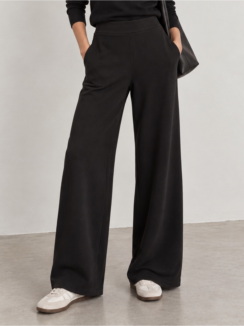 Leze the Label - Taylor Wide Leg Pants - Black